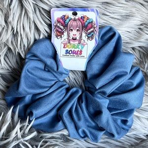 Handmade Bolero Brushed PLY SPN Denim Blue XL Hair Scrunchie